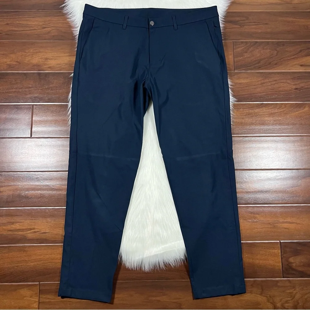 Lululemon Men's Size 40 Navy Blue Commission Slim Pants FLAW‎